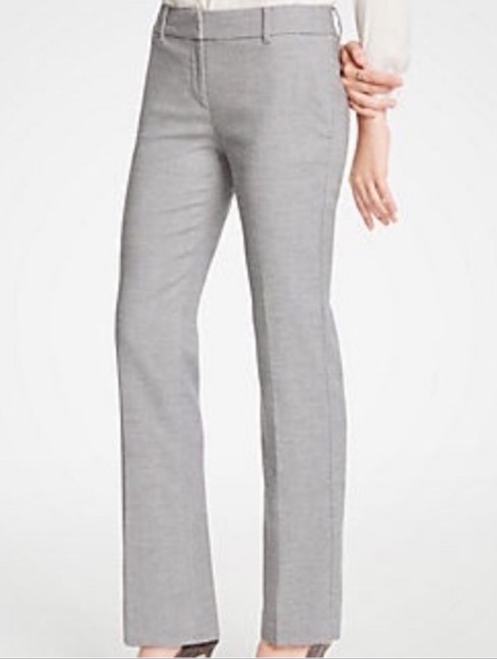 Ann Taylor Straight Leg Trouser Gray 2